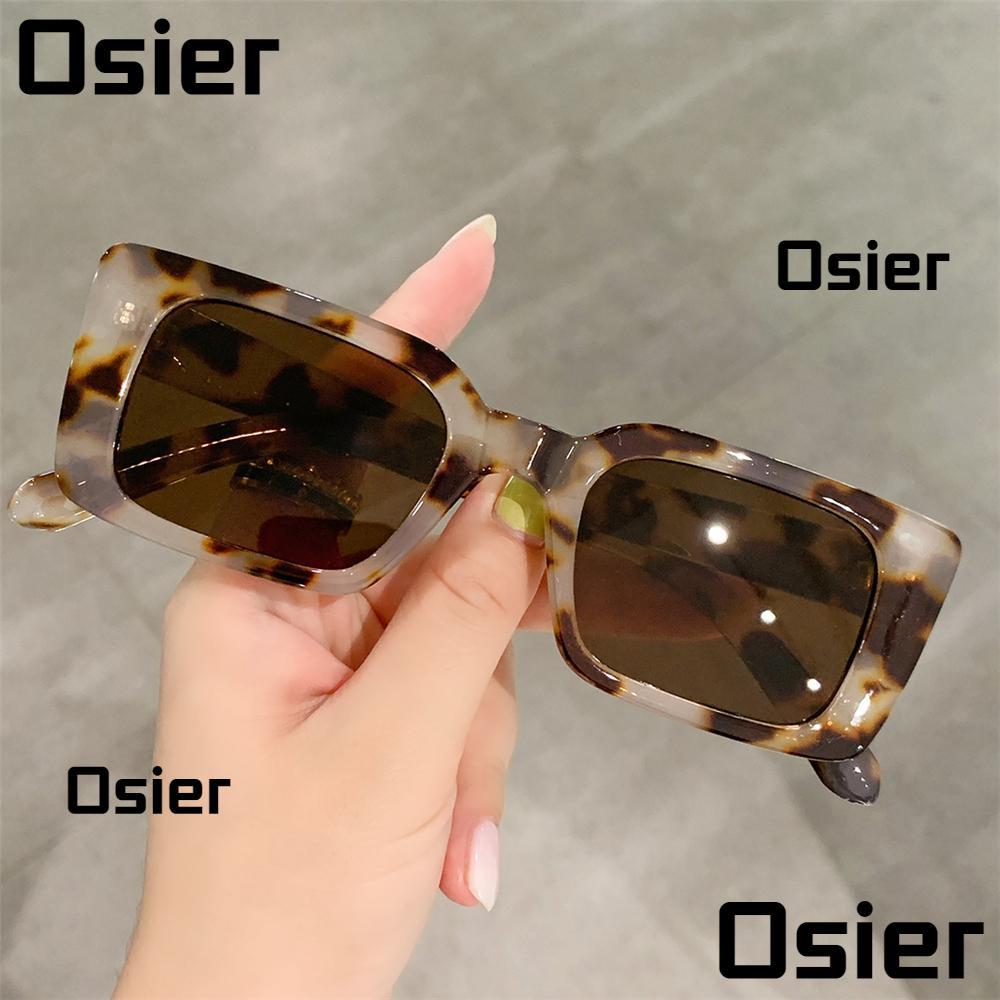 OSIER Leopard Sun Glasses UV400 Vintage Gradient Shades