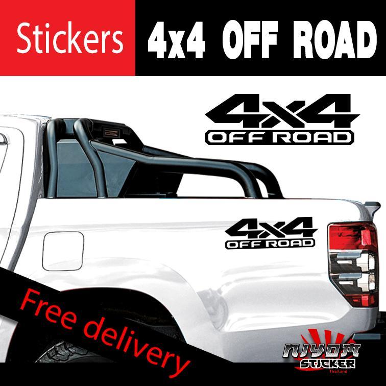 สติกเกอร์รถ สติกเกอร์รถรถด้านข้างรถสติกเกอร์สติกเกอร์สติกเกอร์ 4x4 Off Road 4X4 OFF ROAD รถด้านข้าง 