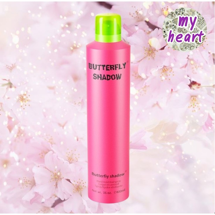 Butterfly Shadow Hair Styling Spray 400 ml สเปรย์จัดแต่งทรงผมให้อยู่ทรงเป็นพิเศษ กลิ่นหอม แห้งเร็ว