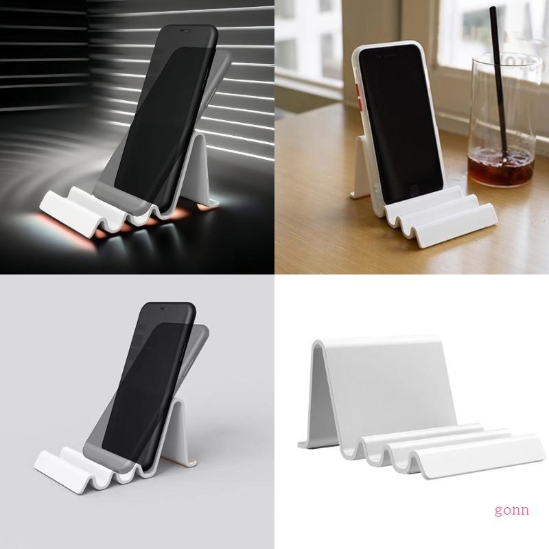Gonn Ergonomic Waving Design แท็บเล็ตที่วางโทรศัพท์มุมมองที่ปรับได้ทั้งหมดฐานกันลื่นสําหรับการอ่านสตรีมมิ่ง