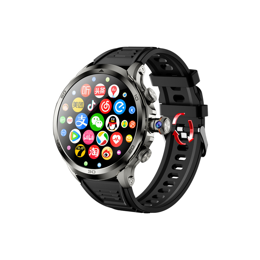 H19 กล้องดึงหน้าจอขนาดใหญ่มัลติฟังก์ชั่นนาฬิกาโทรศัพท์การ์ดเต็ม Netcom Backstage Push-out Smart Watc