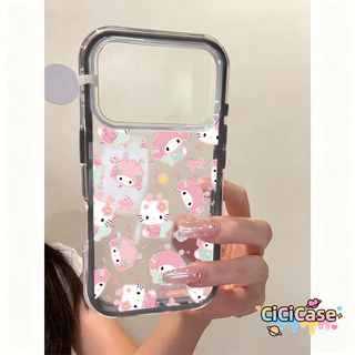 Hello Kitty My Melody น่ารัก เคสโทรศัพท์ เคสไอโฟน 17 16 สำหรับ iPhone 12 13 15 11 17 16 14 Pro Max 17AIR 16 15 14 Plus