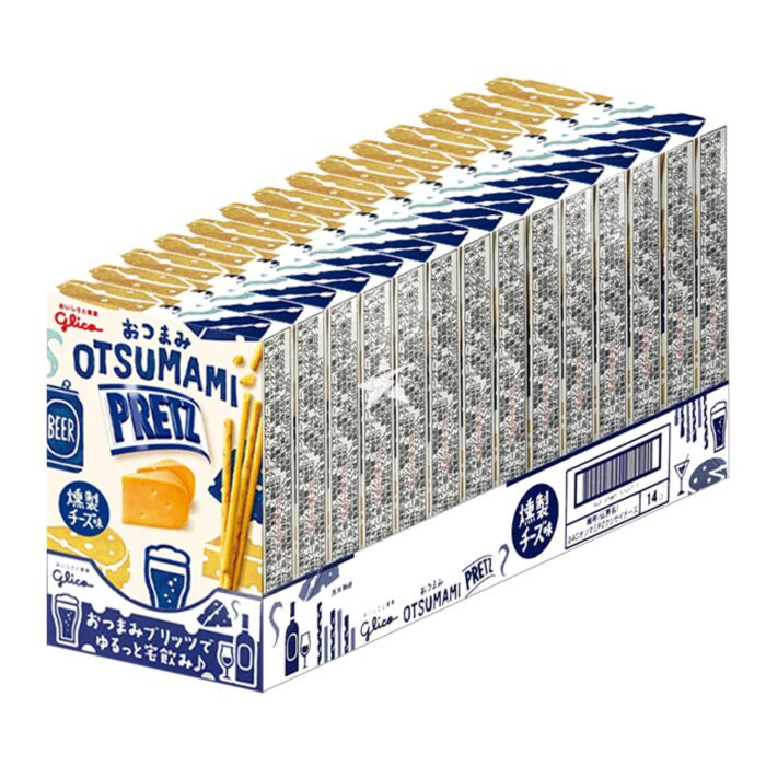 ญี่ปุ่นนําเข้า Glico Glico Biscuits Pretz Smoked Cheese Flavour Biscuit Stick 24gJapan Bakingd Glico