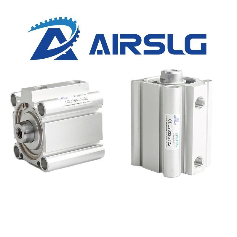 AFR ยี่ห้อ CQ2B Compact กระบอก Double Acting กระบอกบาง CQ2B20 CQ2B25 CQ2B32 CQ2B40 CQ2B63 CQ2B80 CQ2