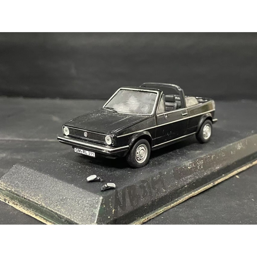 [พร้อมสต็อก] Norev Norev 1: 43 Volkswagen Golf GLS รุ่นเปิดประทุนแพ็คเกจหลวมข้อบกพร่องหายไปชิ้นส่วนก