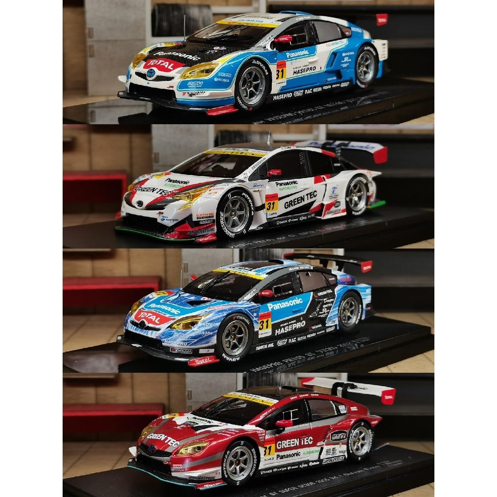 [สต๊อกพร้อม] 1/43 ebbro Toyota Prius Prius Prius Super gt300 Racing Car Model Apr Fleet Resin Materi