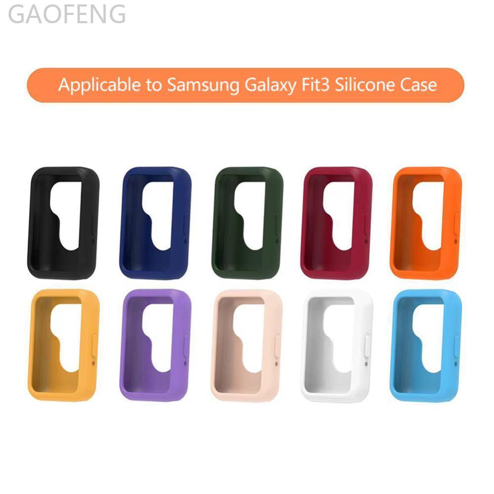 GAOFENG ซิลิโคนนุ่มนาฬิกาสําหรับ Samsung Galaxy Fit 3 สี Candy Full Coverage ป้องกันสําหรับ Galaxy W
