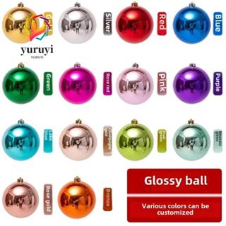 YURUYI ลูกบอลคริสต์มาสยักษ์ 6 ชิ้น, 6 ซม. 8 ซม. สิงโตคริสต์ม…