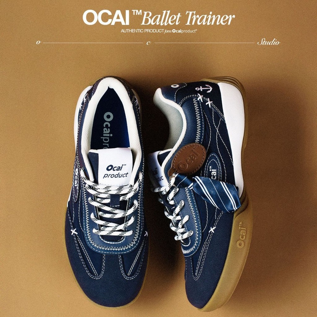 รองเท้าแฟลต OCAI Ballet Trainer สีเอควิสเตเรียบลู สำหรับผู้หญิง