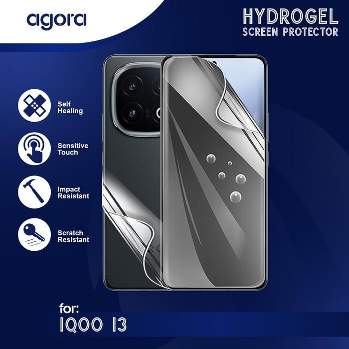 LAYAR Anti-Scratch Hydrogel สําหรับ iQOO 13 Hydrogel SCREEN ฟิล์มกันรอย - ANTI SPY, FULL SCREEN, IQO