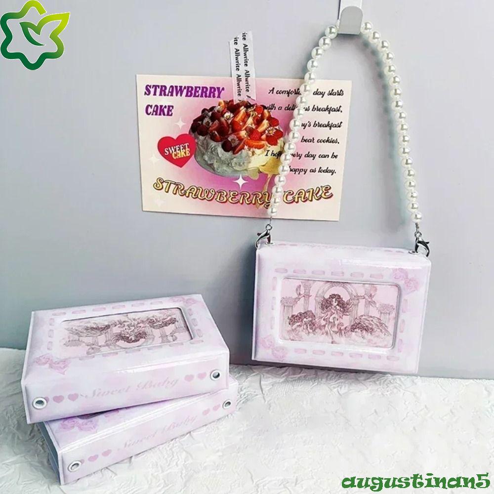 AUGUSTINAN การ์ดไอดอลรวบรวมหนังสือ, 20 หน้าด้านใน 3 นิ้ว Photocard Binder, Idol Picture Storage Case