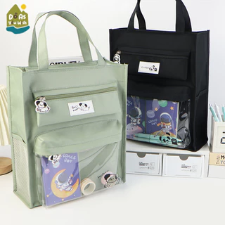 กระเป๋าเก็บหนังสือ กล่องใส่ของ เก็บหนังสือ ที่จัดระเบียบโฟลเดอร์ มีซิป กันฝุ่น แบบพกพา