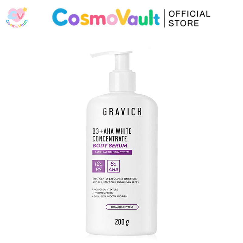 GRAVICH Concentrate body Serum กราวิช เซรั่มบำรุงผิวกายเข้มข้น 200g (B3+ AHA/PHA+ UREA)