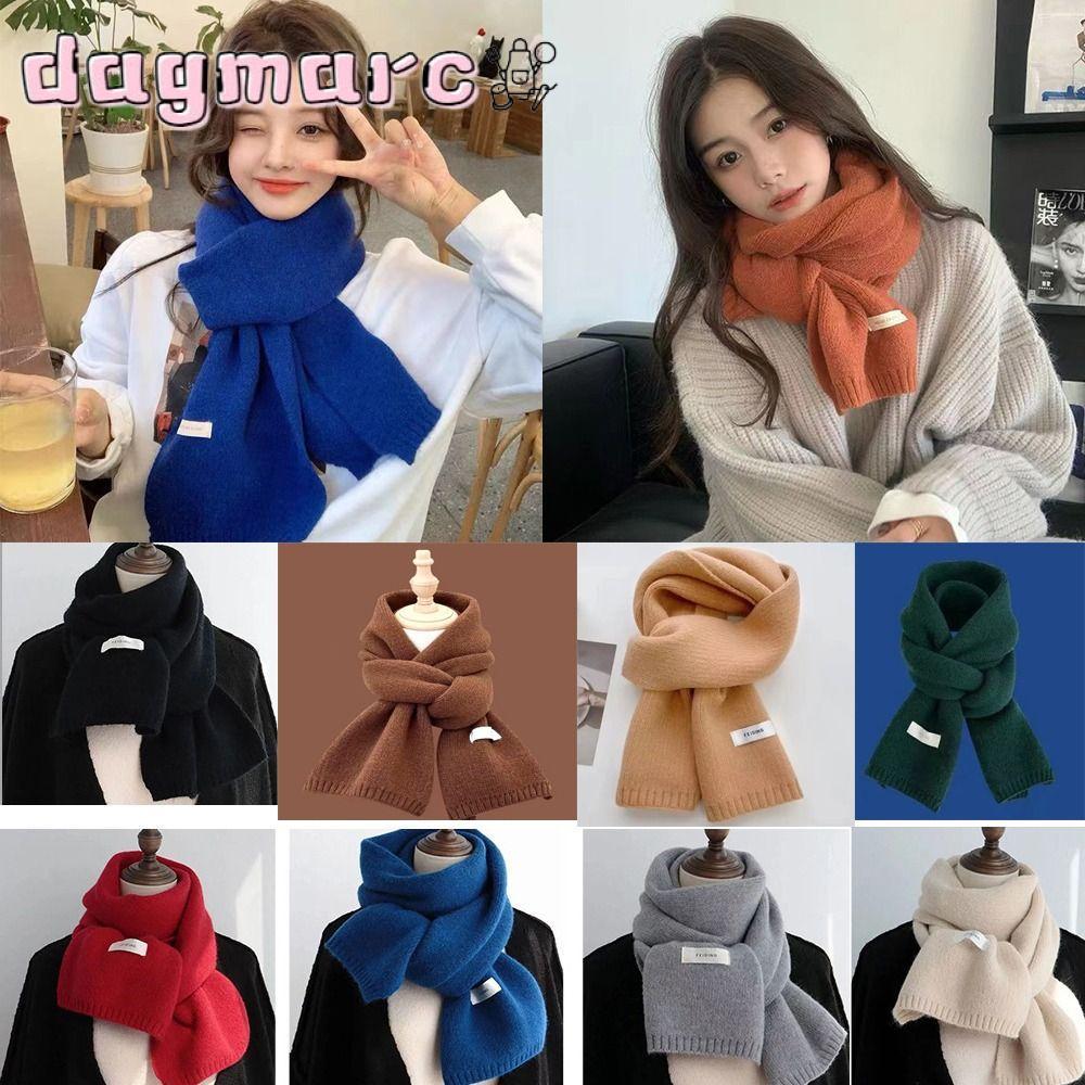 DAGMARC Thermal Neck Warmer, Fashion Thickening Knitting Wool Scarf, Men Women Scarf Bib Windproof S