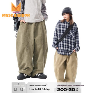 กางเกงทรงหลวมลำลอง Unisex เหมาะสำหรับสวมใส่ในฤดูใบไม้ผลิ