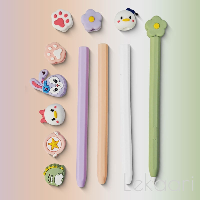 ฝาครอบป้องกันการ์ตูนน่ารักสําหรับ Samsung Galaxy Tab S11 Ultra Pens Skin Sleeve Protector S Pen Soft Silicone Case