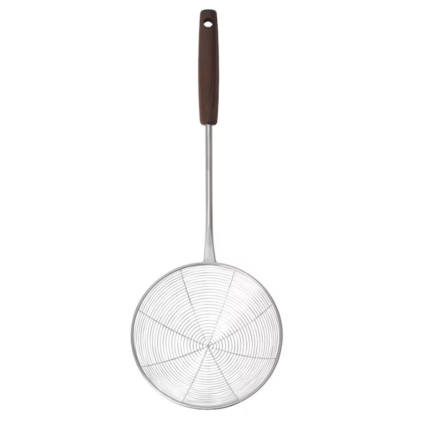 (IK) SLITSTARK STRAINER STAINLESS STEEL WALNUT