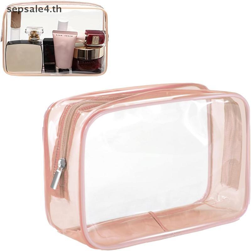 # sepsale # Travel Storage Bag Cosmetic Bags PVC Waterproof Transparent Cases Large Capacity Plastic