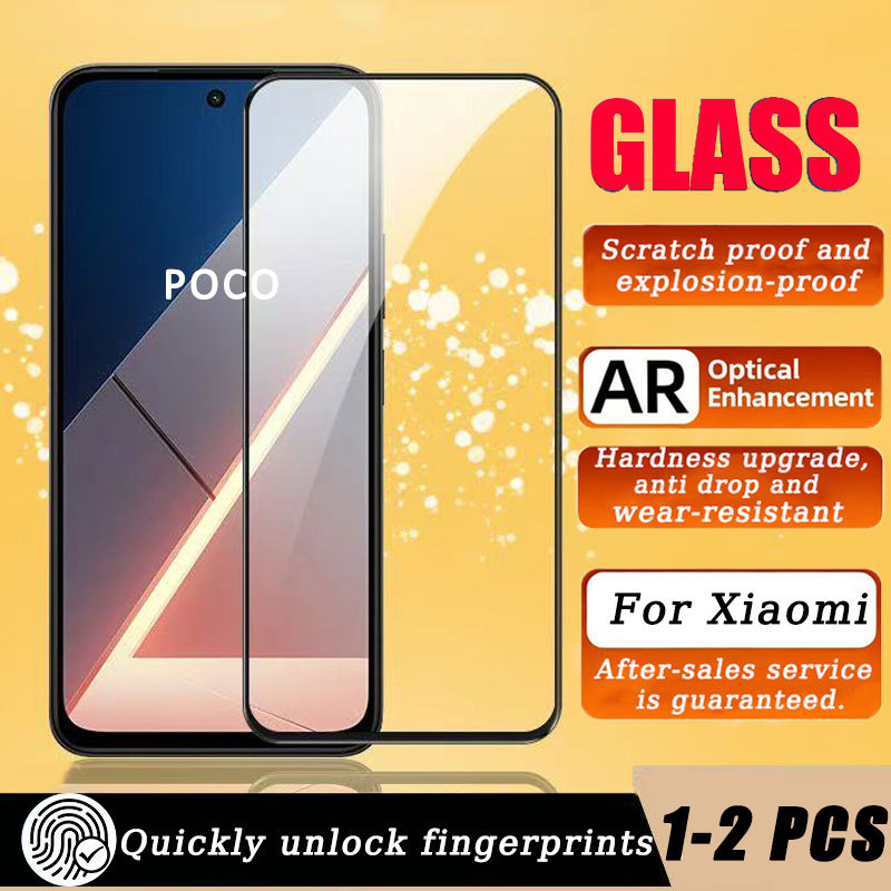 ฟิล์มกระจก เต็มจอ  Xiaomi Poco X7 X6 Neo X5 X4 X3 NFC M7 M6 M5 M5s M4 M3 F7 Ultra F6 F5 F4 GT Pro Pl