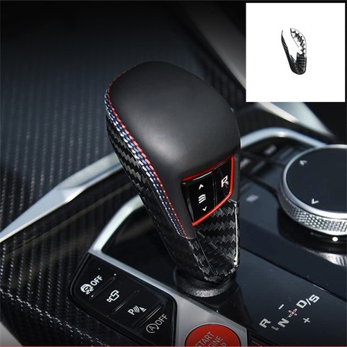 Hard Carbon Fiber Car Gear Shift Knob Sticker For BMW X3M X4M X5M X6M 2022-2025