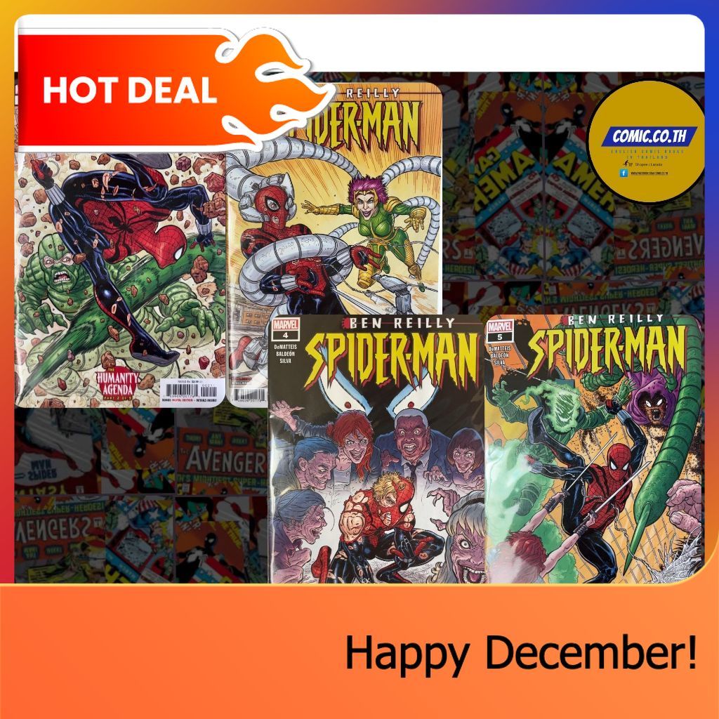 Ben Reilly: Spider-Man #2-5 (2022) | Marvel English Comics Set | Humanity Agenda | คอมิกสไปเดอร์แมนภ