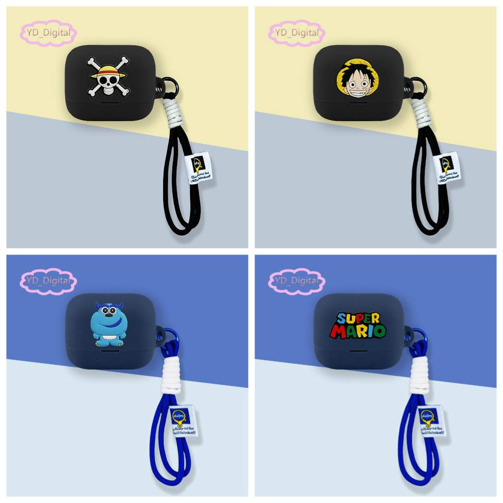 เคสซิลิกอนหูฟัง EarFun Air Pro 4 Plus แบบ_soft_shell_ป้องกันแรงกระแทกและน้ำ มาพร้อมเชือกล็อกไนลอน