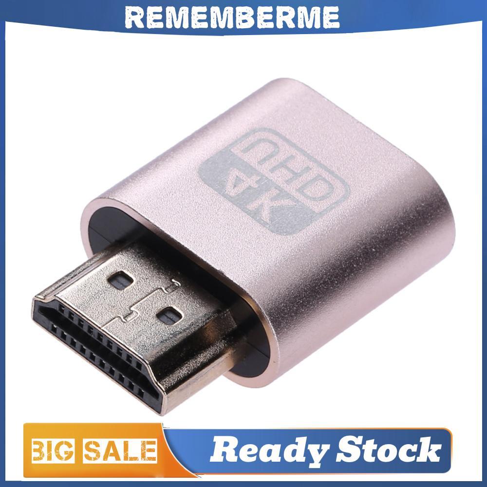 HDMI Dummy Plug DDC EDID Headless Ghost Display Emulator Virtual Display Adapter