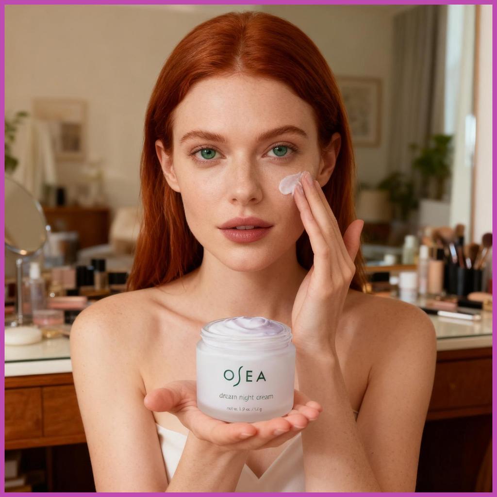 Night Facial Cream 55g Facial Boosting Care Cream Face Care Moisturizer สําหรับ Travel Nighttime ทุก