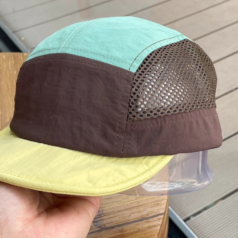 หมวกแก๊ป 5 แผ่น หมวกเท่ๆ สีผสม ตาข่าย ผ้าแห้งเร็ว กันแดด ผู้ชาย ผู้หญิง แฟชั่น sport วิ่ง ใช้ในชีวิตประจำวัน 7 สีให้เลือก cap - รูปที่ 5