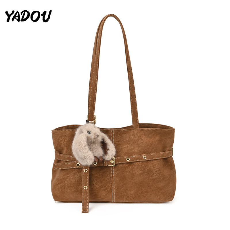 กระเป๋าถือนวมสตูล YADOU ความจุขนาดใหญ่