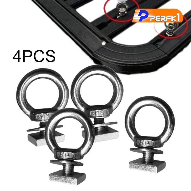 [Perfk1] 4 ชิ้น Heavy Duty Eye Bolt สแตนเลส T Bolt Eye Nut Tie Down แหวน
