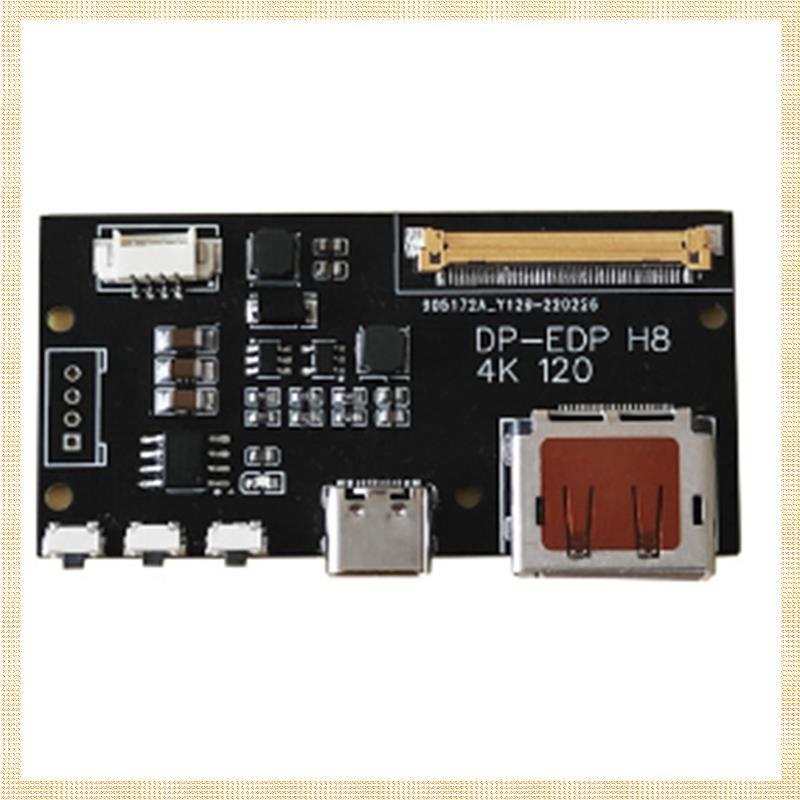DP to EDP 4K 120HZ DIY4K Driver Board 4K 2K 1080 อะแดปเตอร์สําหรับจอแสดงผลแบบพกพา (A) ติดตั้งง่าย