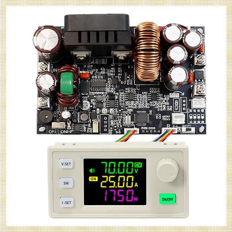 XY7025 CNC DC Buck แหล่งจ่ายไฟควบคุมแบบปรับได้แรงดันคงที่และหน้าจอสีกระแสไฟคงที่ 70V/25A/1750W