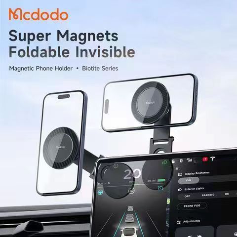 MCDODO CM-506 โลหะแม่เหล็กรถ Mount Holder Stick-on 360 หมุนการดูดซับที่แข็งแกร่ง
