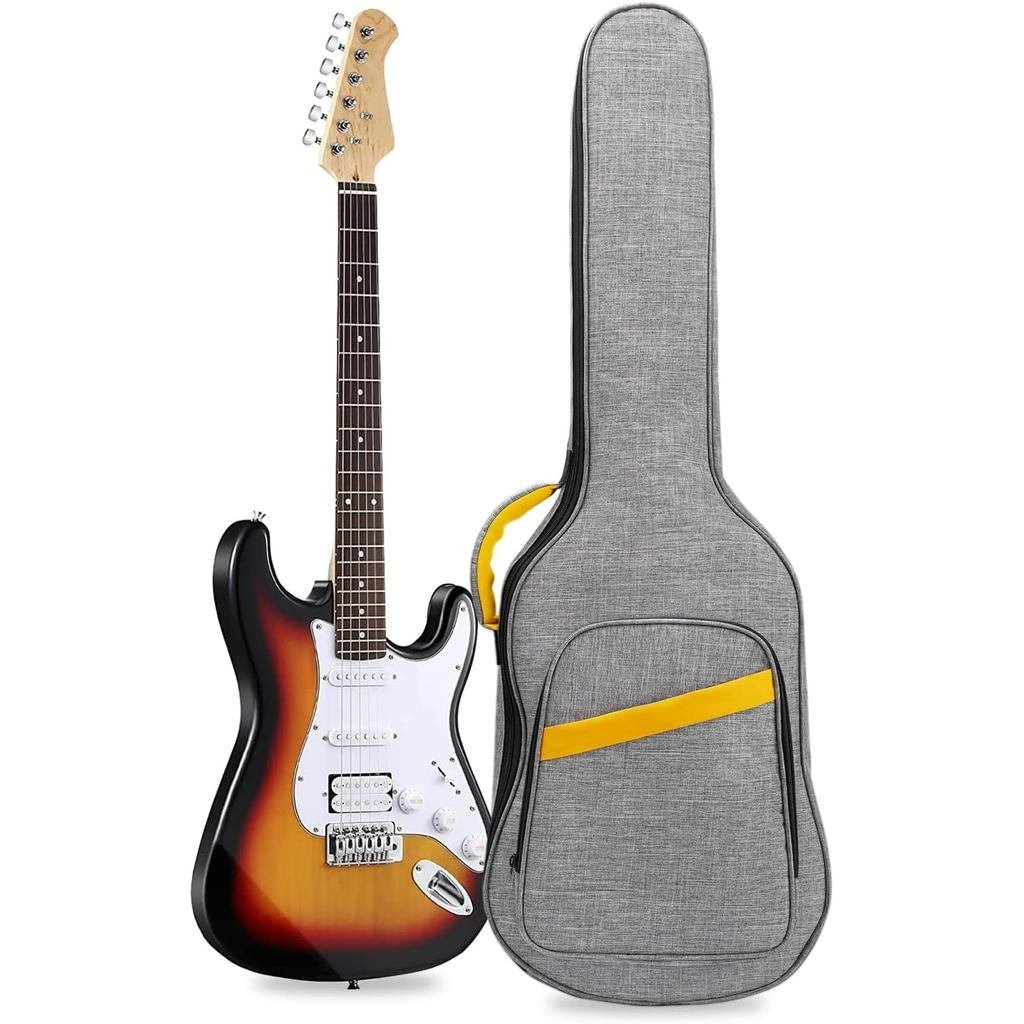 LETSROCK 38 40 41 นิ้วกระเป๋ากีตาร์ไฟฟ้า,กรณีกีตาร์ไฟฟ้า Gig กระเป๋า 0.4 นิ้วกันน้ําหนา Padding Prem