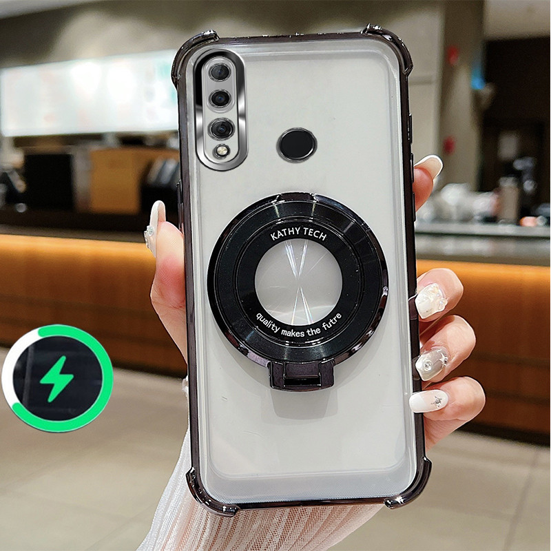 เหมาะสําหรับ Huawei P30 lite P40 P50 P50E P60 P70 pro ULTRA เคสโทรศัพท์สี่มุม anti drop CD ผู้ถือโทรศัพท์โปร่งใสนุ่ม 025
