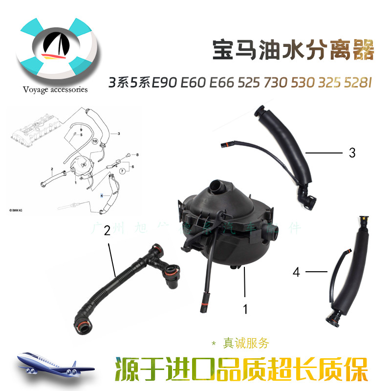 [Shopee Special Selection] BMW 3 Series 5 Series e90e60e66 Exhaust Valve 525 Oil Water 730 Separator