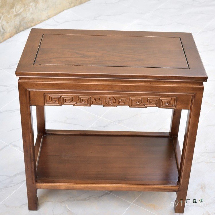 โต๊ะข้างโต๊ะโทรศัพท์ห้องนั่งเล่นโต๊ะกาแฟขนาดเล็กชั้นวางโซฟาหลายชั้นเก่า Elm มุมตาราง Log ใหม่คลาสสิก