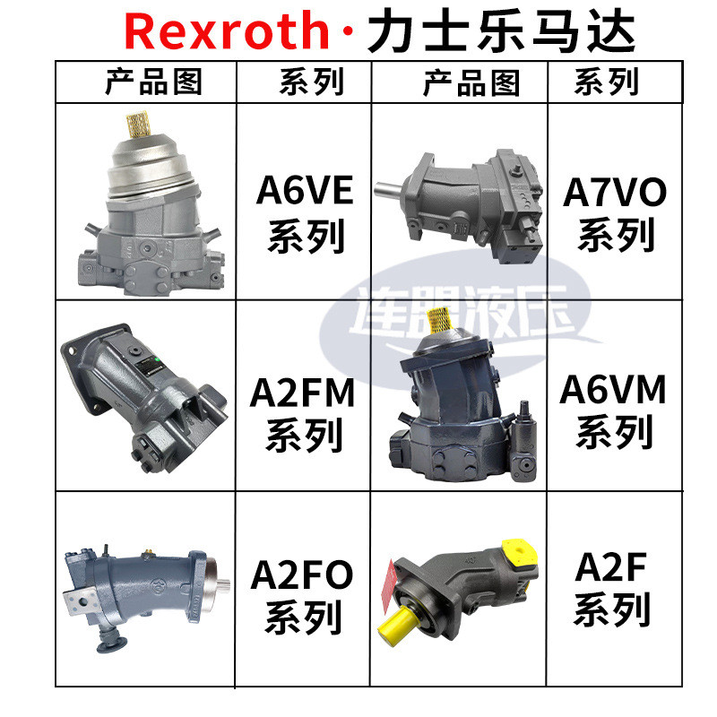 Rexroth Luxroth มอเตอร์ไฮดรอลิก A2F ปลั๊ก A6VM ความเร็วสูง A7VO107 Axial A6VEA2FO56M80