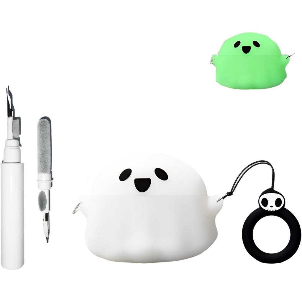 [3 in 1] TSVSXS Cute Case Compatible with AirPods Pro 3 with Ring and Cleaning Kit, Cartoon Funny Lu