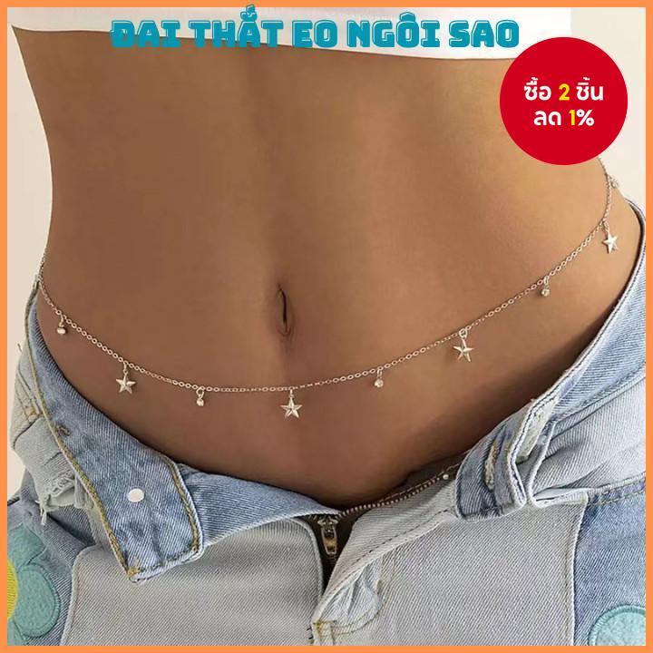 Star ตกแต่งโซ่เอวสําหรับชุดว่ายน้ําเซ็กซี่ Bodychain Crop Top อุปกรณ์เสริม Beach Party