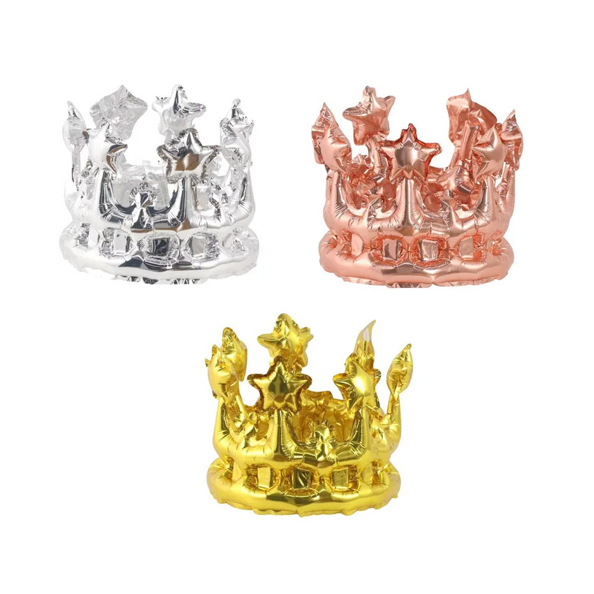 ลูกโป่งฟอยล์มงกุฎ King Crown Princess Birthday