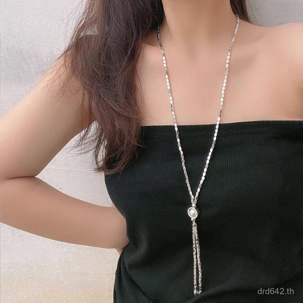 สร้อยคอมุกแฟชั่นสำหรับผู้หญิง ดีไซน์หรูหราตามเทรนด์ETF6