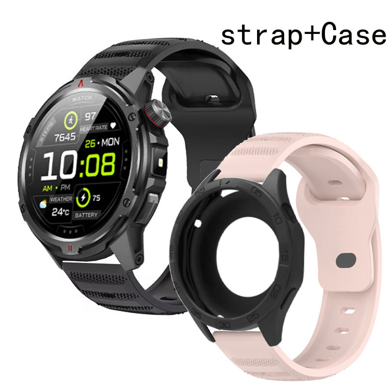 Aolon TETRA R4 สายนาฬิกากรณีป้องกันหน้าจอสําหรับ Aolon TETRA R4 Smartwatch สายคล้องคอสายรัดข้อมือซิล
