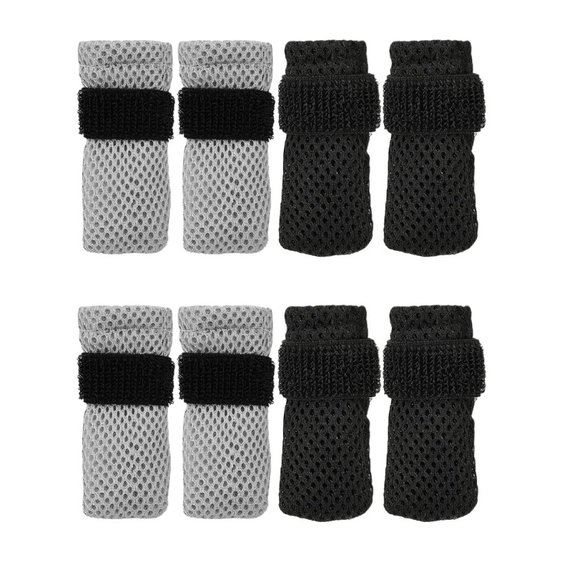 YXA 8lots Breathable Meshes Puppies ถุงมือในร่ม Paws ลูกแมว Boot เหมาะสําหรับอาบน้ําและตัดเล็บ