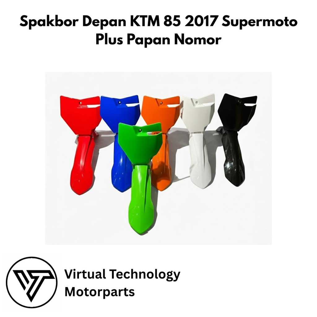 KTM 85 2017 บังโคลนหน้า Supermoto Plus แผ่นตัวเลข KTM 2017