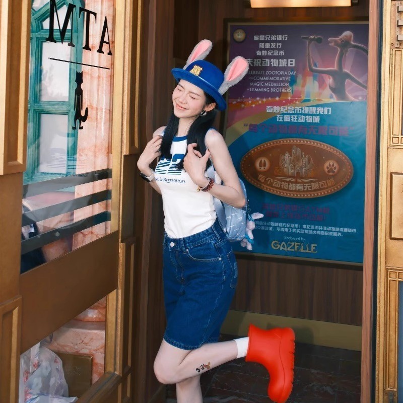 หมวกเจ้าหน้าที่ตำรวจจูดี้ Zootopia แบบ Bowler สำหรับคอสเพลย์ และของขวัญสำหรับทุกวัย - รูปที่ 4