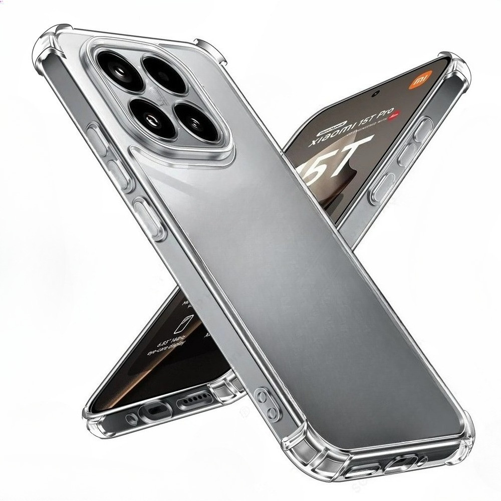 โปร่งใสสําหรับ Xiaomi15T Xiaomi 15T 15 T Pro T15 5G 2506BPN68G,25069PTEBG 6.83 "กล้องกันกระแทก TPU ป