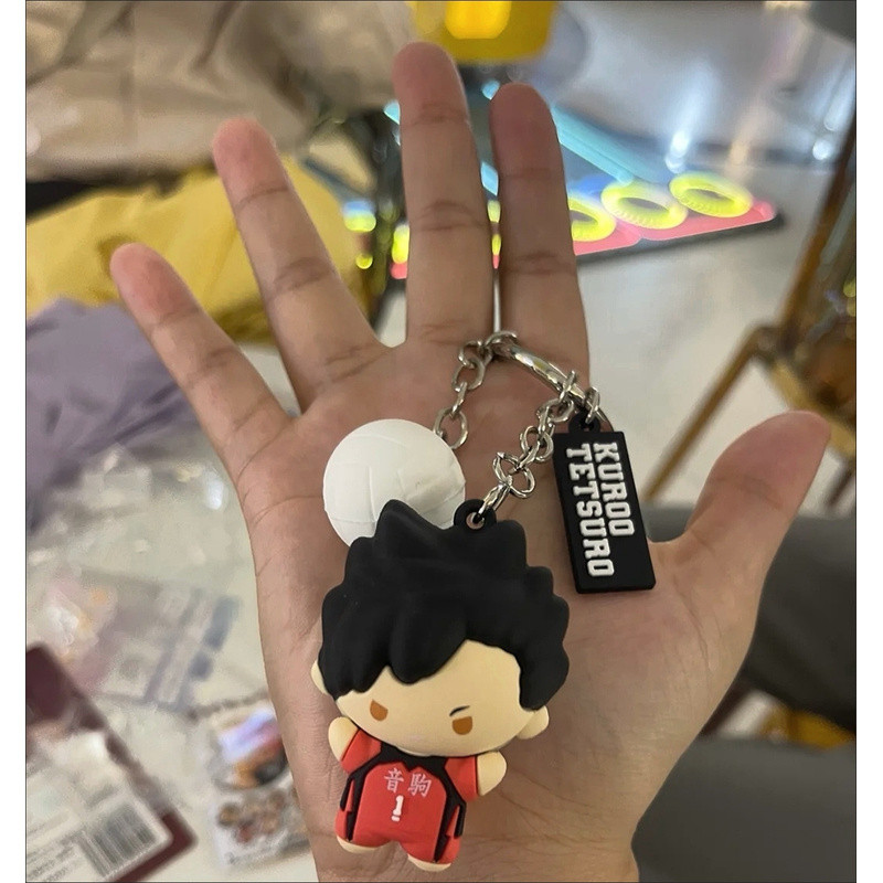 ไฮคิว!! พวงกุญแจ Kawaii Hinata Shoyo Tobio Kageyama Tsukishima Kei Kozume Kenma Kuroo Tetsurou Hang On กระเป๋าอุปกรณ์เสริมอะนิเมะตัวเลขพวงกุญแจ ราคา ถูกที่สุด ดีลบีเคเค แกลเลอรีภาพที่ 6