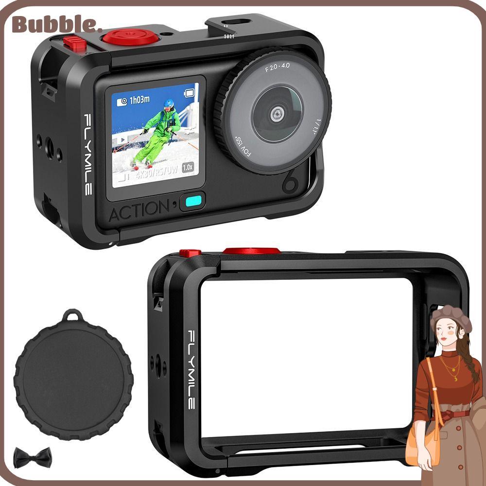 ฟอง ป้องกัน ,กรงโลหะอลูมิเนียมอัลลอยด์แบบปลดเร็ว,รองเท้าเย็นในตัวคุณภาพสูงพร้อมฝาครอบเลนส์กรอบกล้องสําหรับ ดีเจ ออสโม การกระทํา 6 อุปกรณ์เสริมสําหรับกล้องแอคชั่น